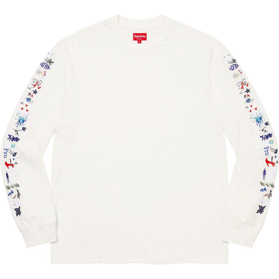 Supreme AOI Icons L/S Top セーター 白 | JP315JJ