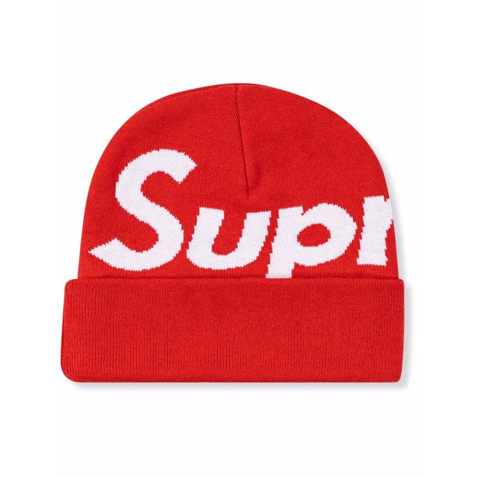 Supreme Big Logo Beanie ハット 赤 | JP113VD