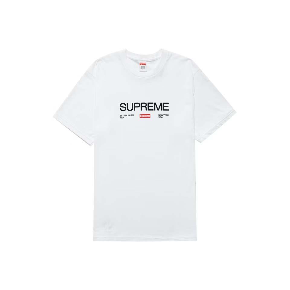 Supreme Est. 1994 Logo Tシャツ 白 | JP200YU