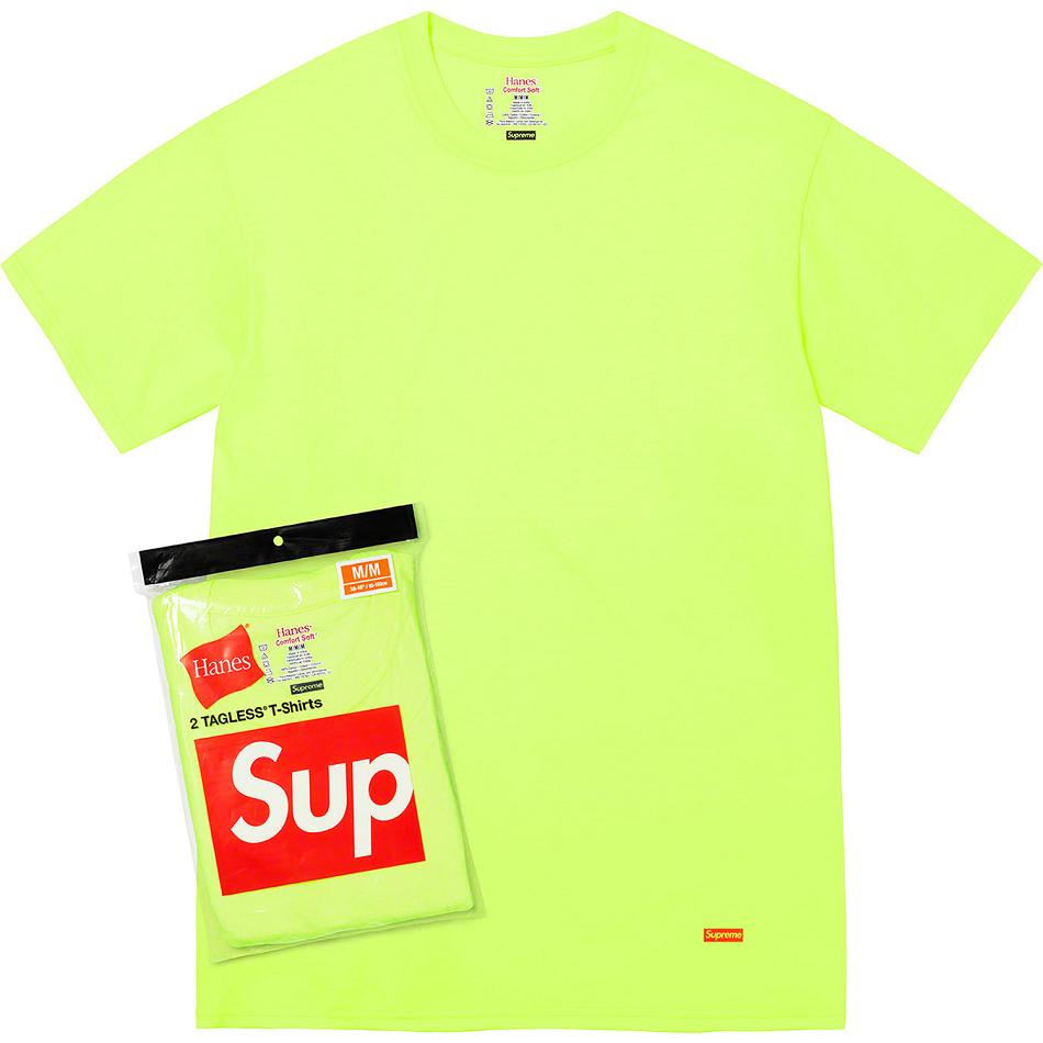 Supreme Hanes® Tagless T-shirts (2 Pack) アクセサリー 緑 | JP191VD