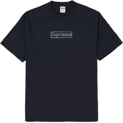 Supreme KAWS Chalk Box Logo Tシャツ 黒 | JP198RW