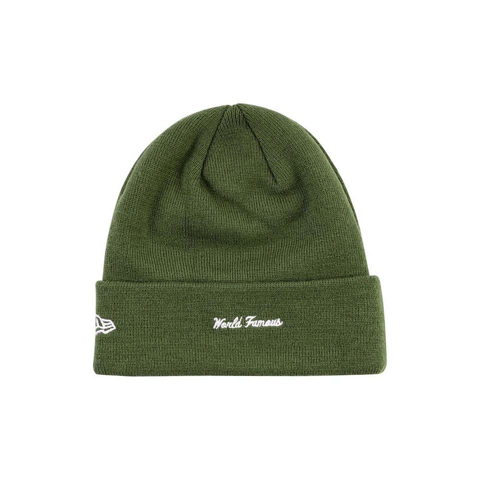 Supreme New Era Cross Box-Logo Beanie ハット 緑 | JP109LH