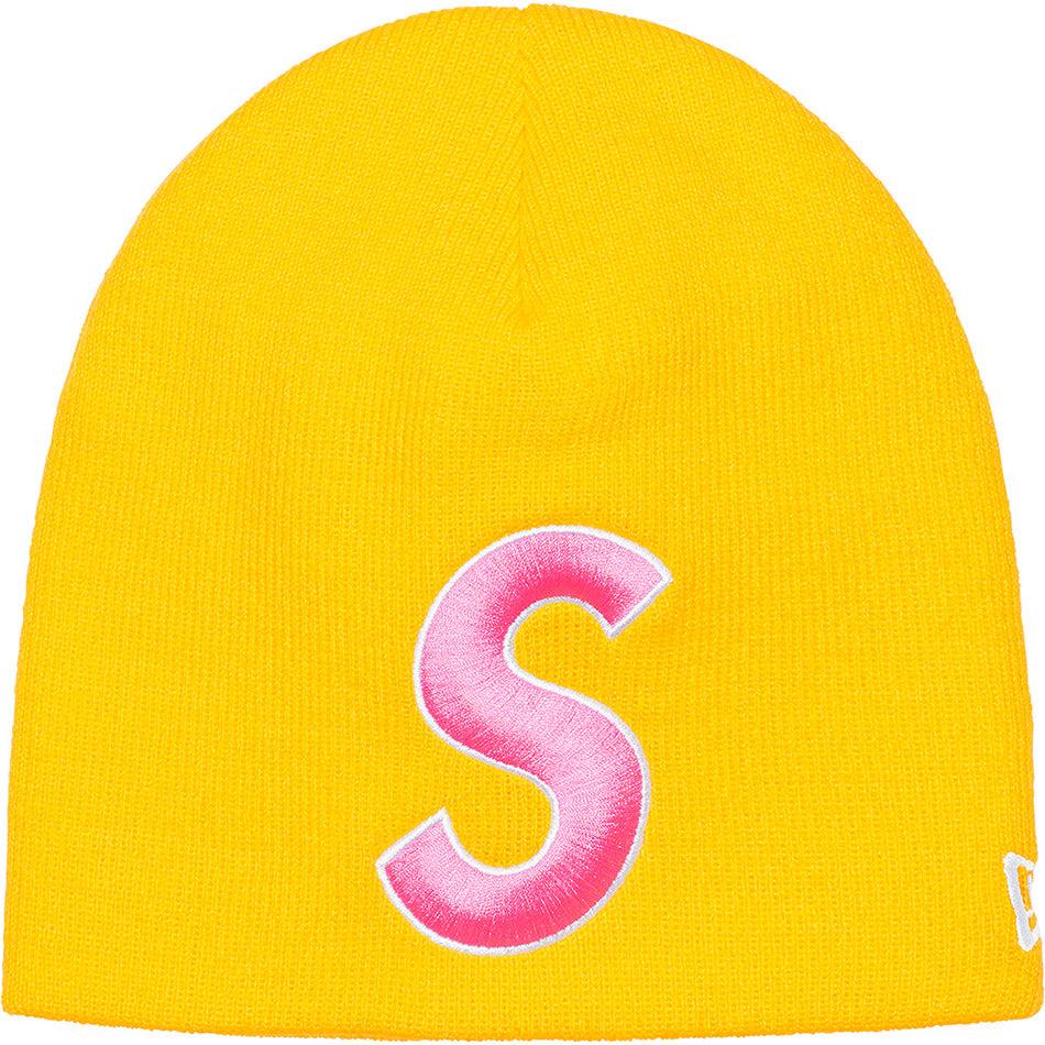 Supreme New Era® S Logo Beanie ハット 黄色 | JP153AP