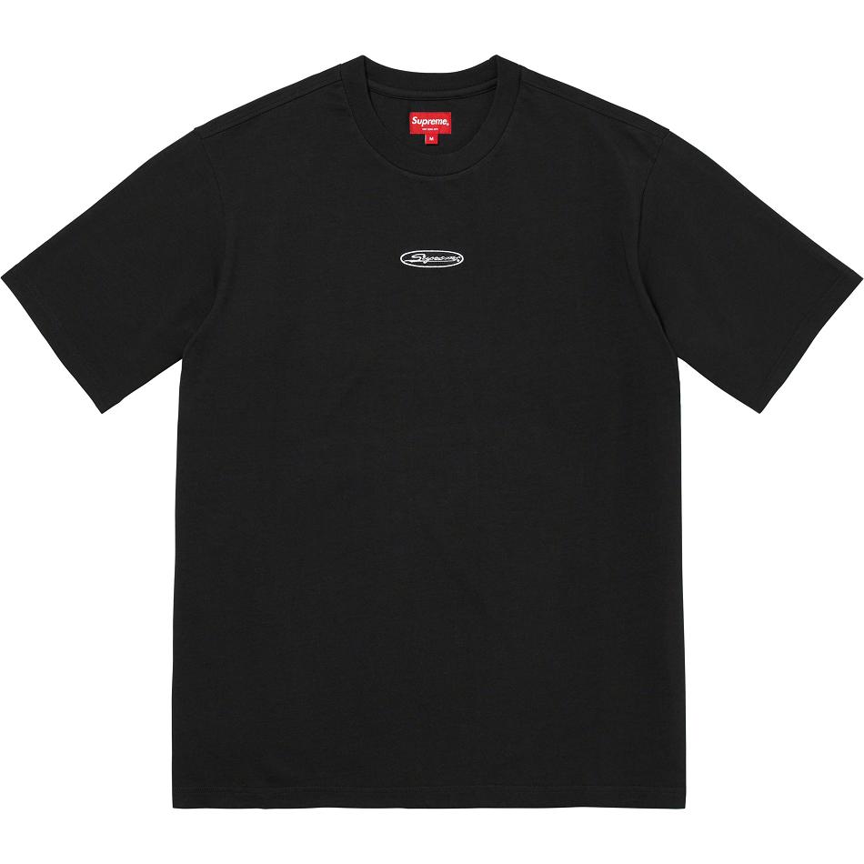 Supreme Oval Logo S/S Top セーター 黒 | JP337DN