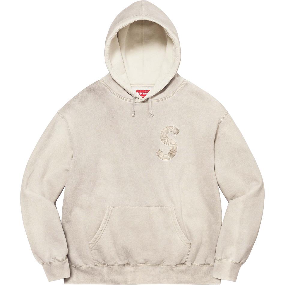 Supreme Overdyed S Logo フード付き スウェットシャツ 白 | JP279UT