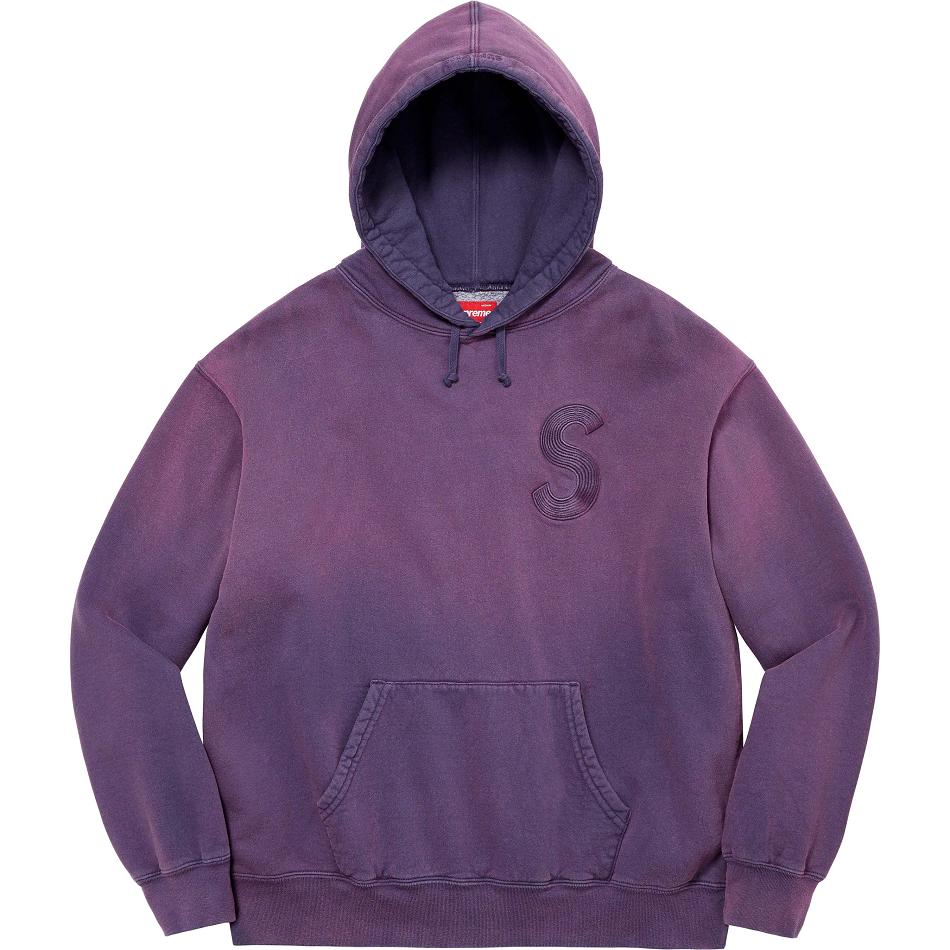 Supreme Overdyed S Logo フード付き スウェットシャツ 紫 | JP276RW