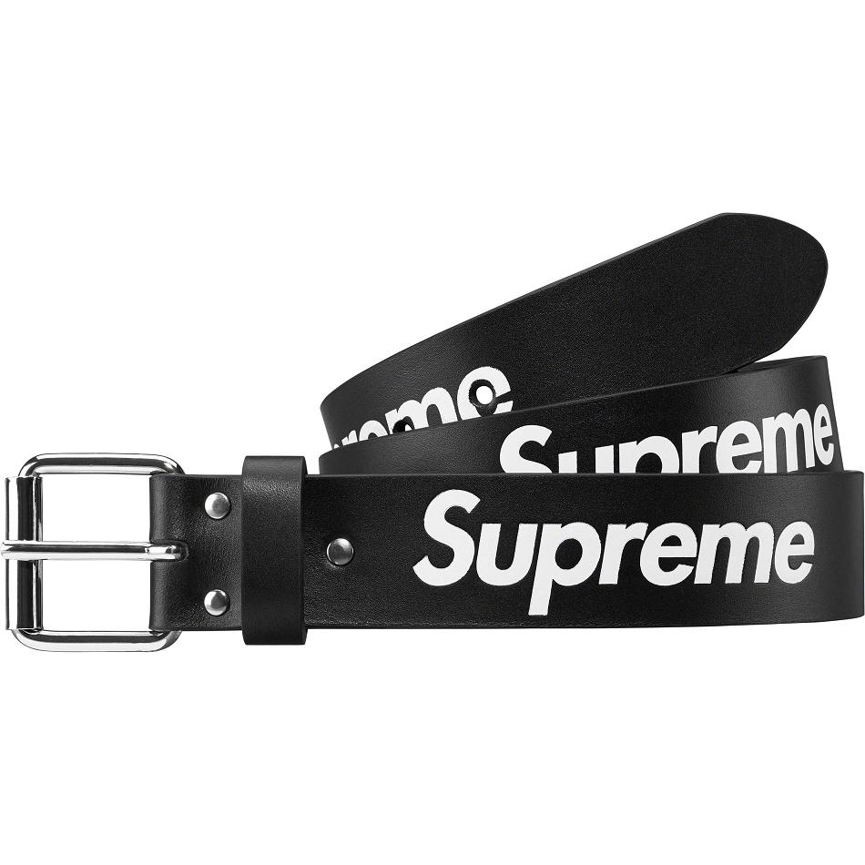 Supreme Repeat レザー Belt ベルト 黒 | JP162ZG