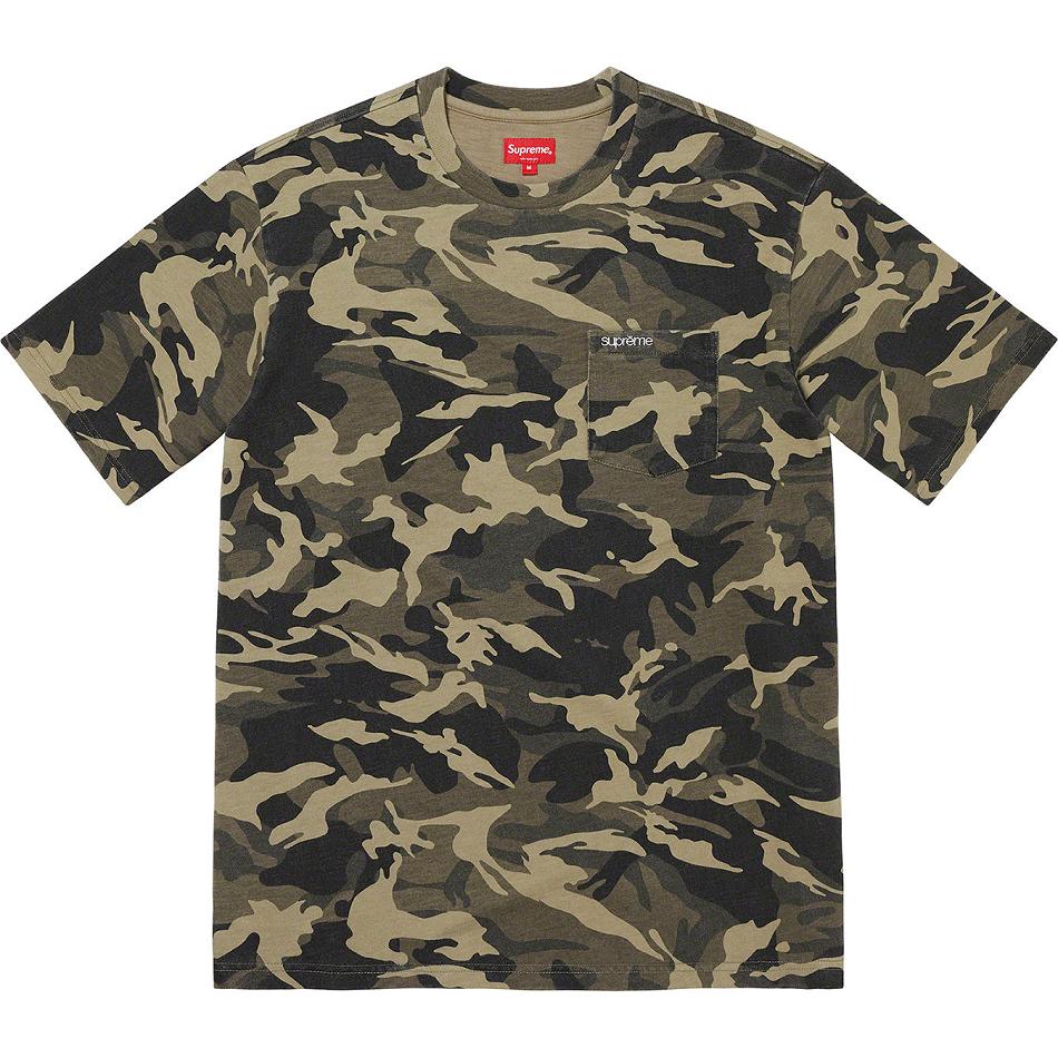 Supreme S/S Pocket Tee セーター オリーブ 迷彩 | JP323NB