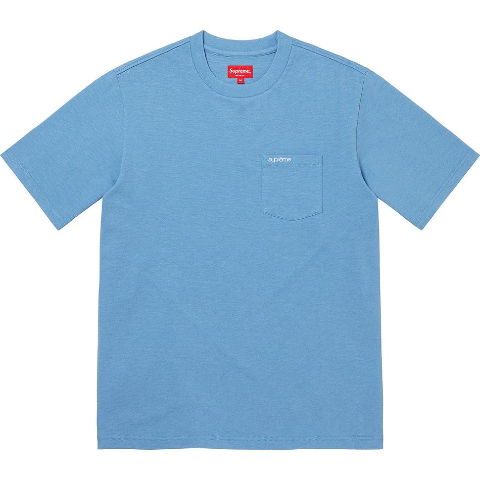 Supreme S/S Pocket Tee セーター ターコイズ | JP316KI