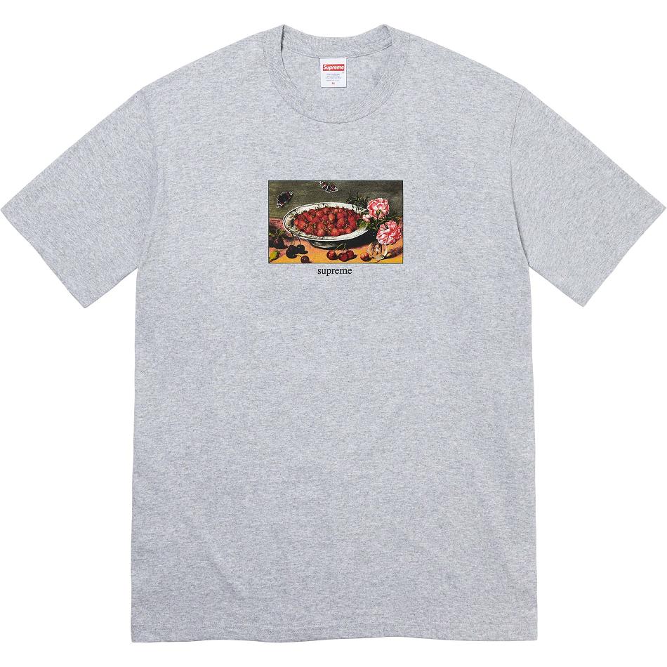 Supreme Strawberries Tee Tシャツ グレー | JP249EX