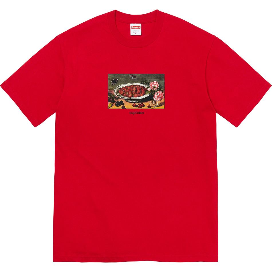 Supreme Strawberries Tee Tシャツ 赤 | JP252YU