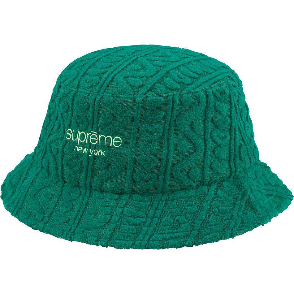 Supreme Terry Pattern Crusher ハット 緑 | JP142MA