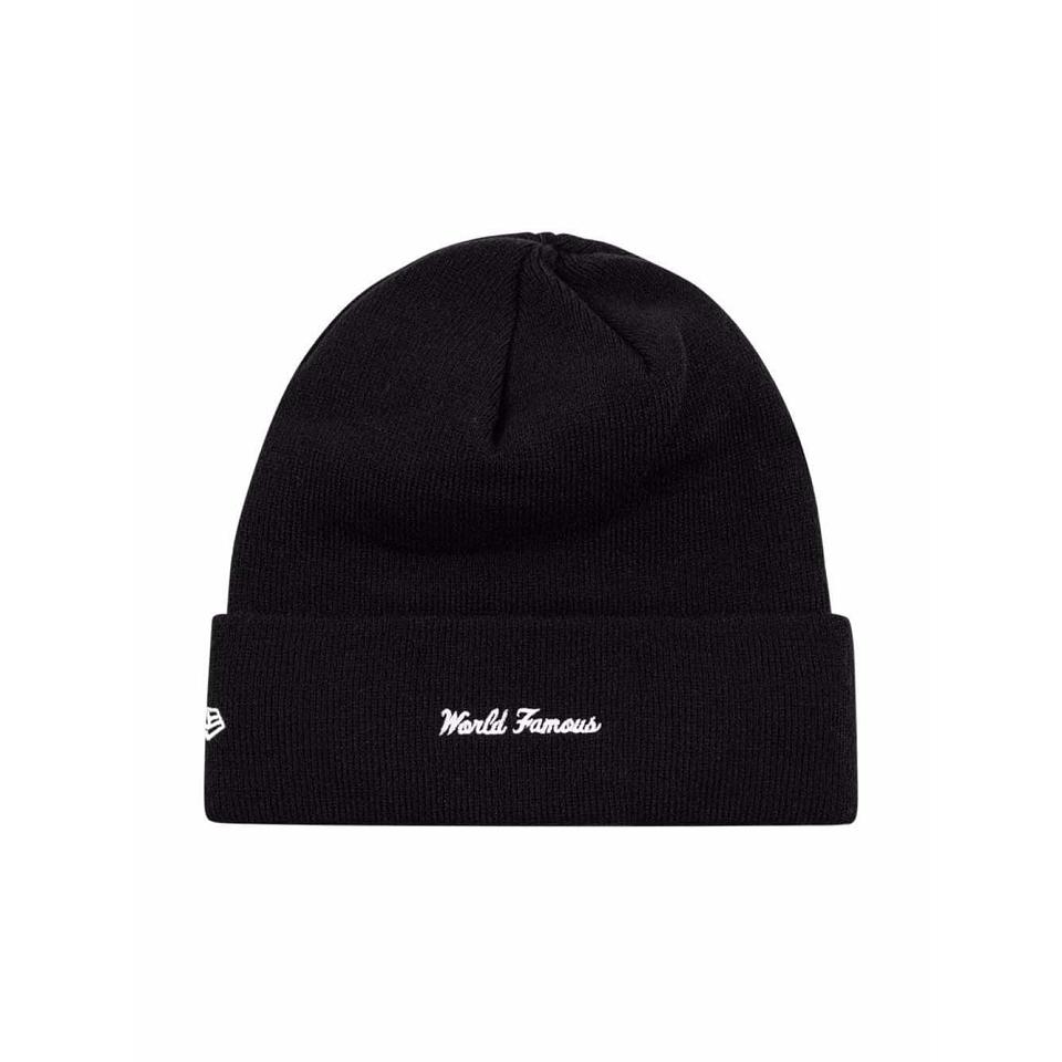 Supreme x New Era Box Logo Beanie ハット 黒 | JP106HK