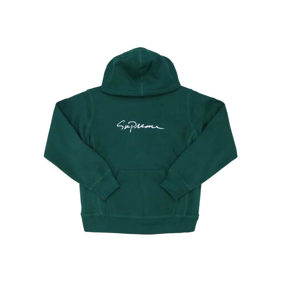 Supreme クラシック Script フード付き スウェットシャツ 緑 | JP268CE