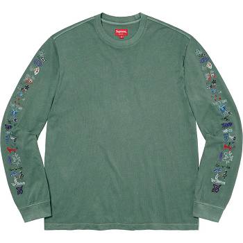 Supreme AOI Icons L/S Top セーター 緑 | JP313GL