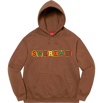 Supreme Beaded フード付き スウェットシャツ ブラウン | JP273QZ