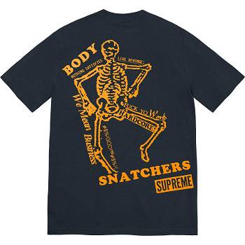 Supreme Body Snatchers Tee Tシャツ ネイビー | JP244BC