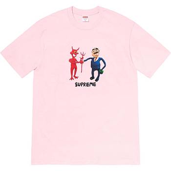 Supreme Business Tee Tシャツ ピンク | JP216CE