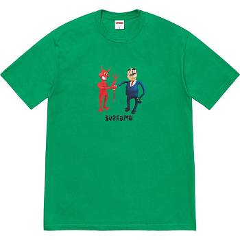 Supreme Business Tee Tシャツ 緑 | JP214ZG