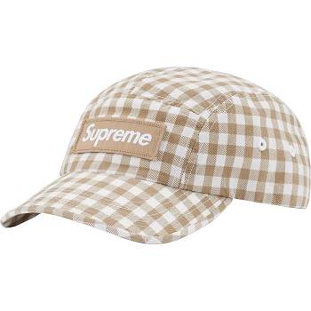 Supreme Gingham Camp Cap ハット ブラウン | JP117QZ