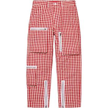 Supreme Gingham Flight Pant ズボン 赤 | JP393JJ