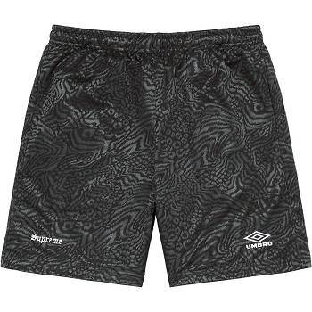 Supreme Jacquard Animal Print Soccer ショーツ 黒 | JP361AP