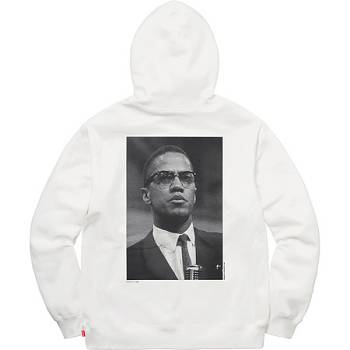 Supreme Malcolm X For パーカー 白 | JP472KI