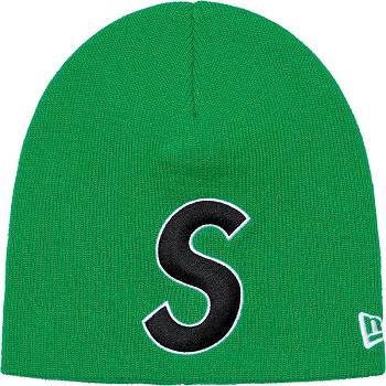 Supreme New Era® S Logo Beanie ハット 緑 | JP150IS