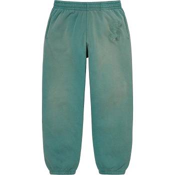 Supreme Overdyed S Logo Sweatpant ズボン Aqua | JP404WY