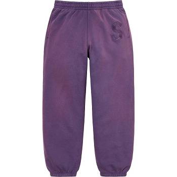 Supreme Overdyed S Logo Sweatpant ズボン 紫 | JP401NB