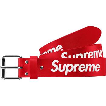 Supreme Repeat レザー Belt ベルト 赤 | JP163XF