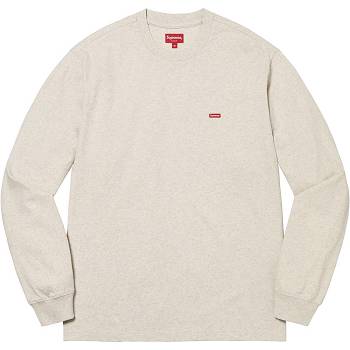 Supreme Small Box L/S Tee セーター ベージュ | JP343LH