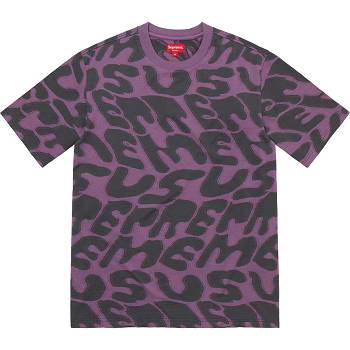 Supreme Stacked Intarsia S/S Top セーター 紫 | JP309AP