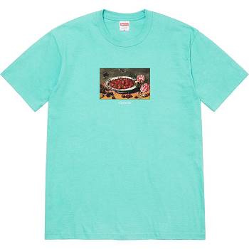 Supreme Strawberries Tee Tシャツ Aqua | JP247QZ