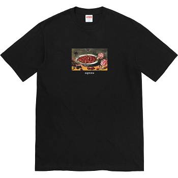 Supreme Strawberries Tee Tシャツ 黒 | JP248WY