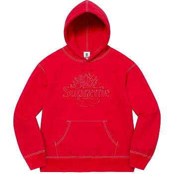 Supreme Timberland® フード付き スウェットシャツ 赤 | JP300WY