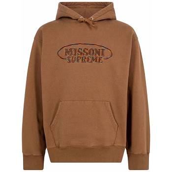 Supreme x Missoni Logo パーカー ブラウン | JP456WY